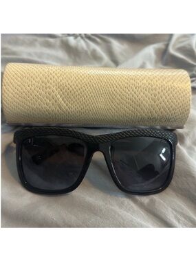 Jimmy Choo Black Sunglasses with Dark Smoke Lenses